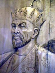 Modern bas relief of Timur